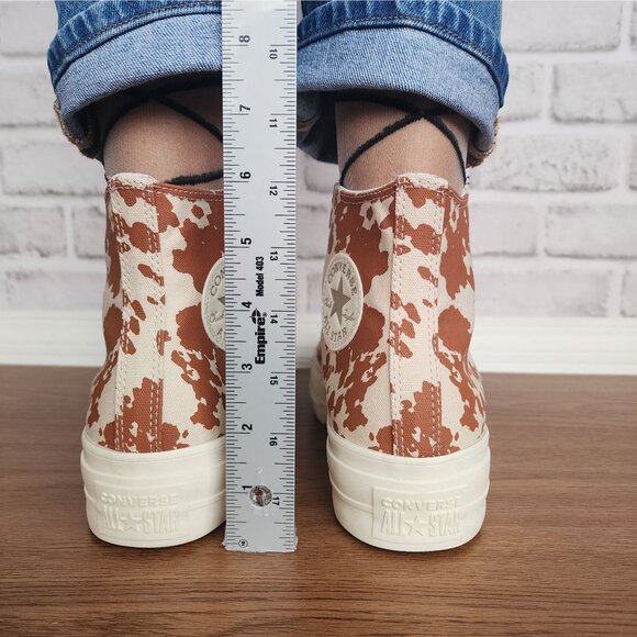 ⭐Converse Chuck Taylor All Star Lift Platform Animal Print 8 Women Shoes A10141C - Picture 7 of 11
